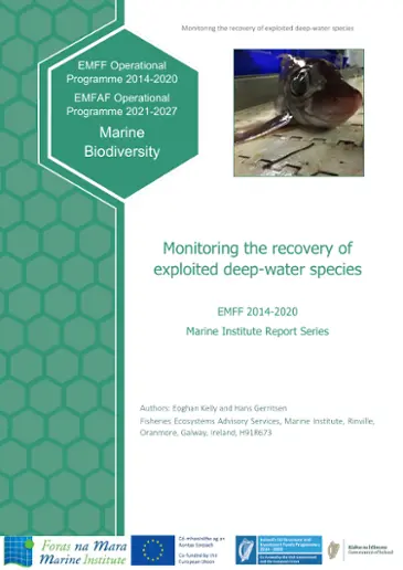Monitoring the recovery of exploited deep-water species Monitoring the recovery of exploited deep-water species